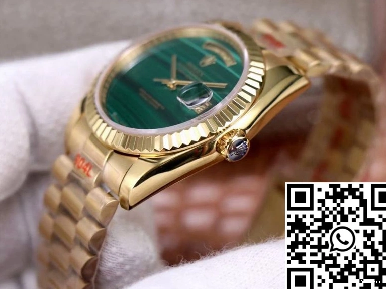 Dial 18238 Date Malachite Rolex Green President Versatile Day 948 0807